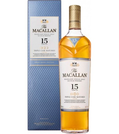Виски Macallan 15 Years Old Triple Cask 0.7л