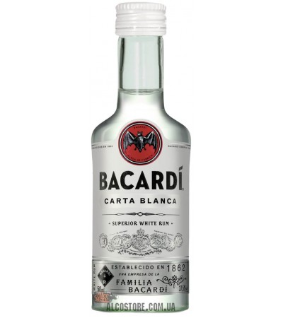 Ром Bacardi Carta Blanca PET 0.05L