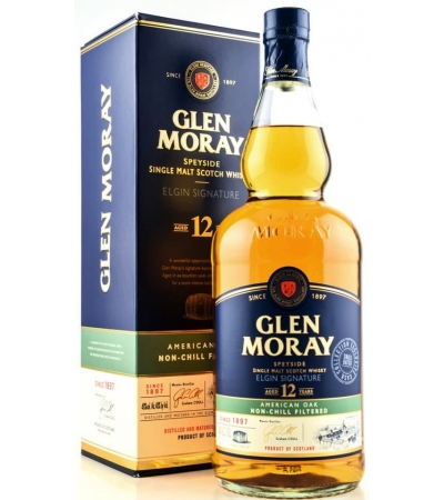 Виски Glen Moray 12 Year Old в коробке 48% 1л