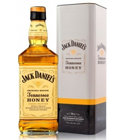 Виски Jack Daniel's Honey в металлической коробке 0,7л