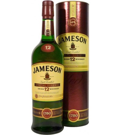 Виски Jameson 12 YO Джемисон 12 летний  в тубе 1л