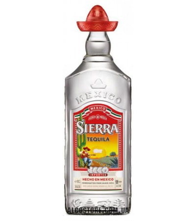 Текила Sierra Silver Сиерра Сильвер 1л