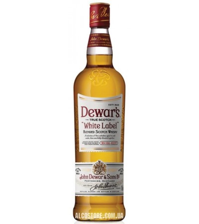 Виски Dewar's White Label Дьюарс Вайт Лэйбл 1л