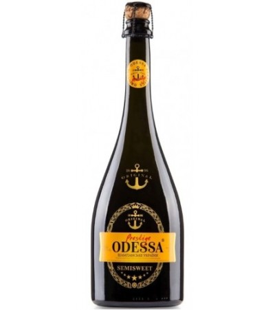 Игристое вино Odessa Prestige белое полусладкое 0,75л