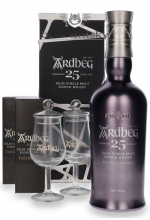 Виски Ardbeg 25 Year Old + 2 бокала в коробке 0,7л