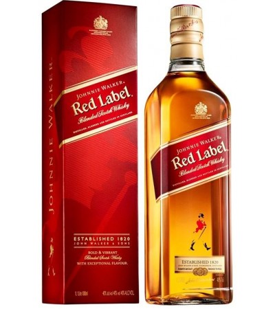Виски Johnnie Walker Red Label Рэд Лэйбл 1л