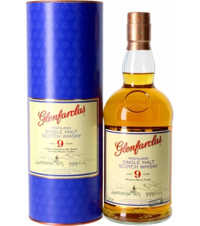 Виски Glenfarclas Гленфарклас 9 Years Old в тубусе 0,7л