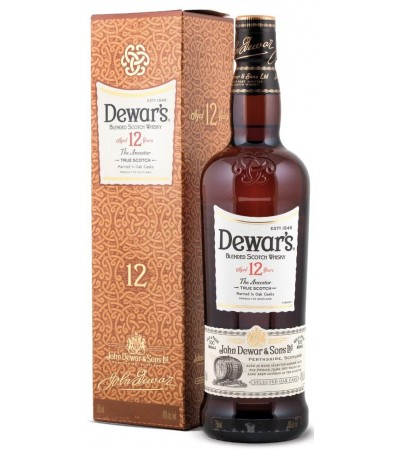Виски Dewar's 12 Years Old Дьюарс 12 лет 1л
