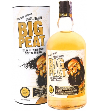 Виски Big Peat Small Batch Биг Пит 48% в тубе 1л