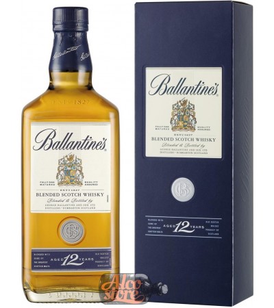 Виски Ballantine’s 12 Years Old, with box Баллантайнс 12 лет выдержки, в коробке 1л