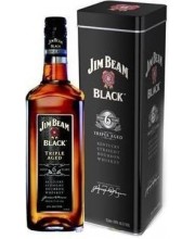 Виски Jim Beam Black 6 YO Джим Бим Блэк в метал. коробке 1л
