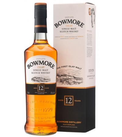 Виски Bowmore Islay 12 YO Боумор 12 лет в коробке 0,7л