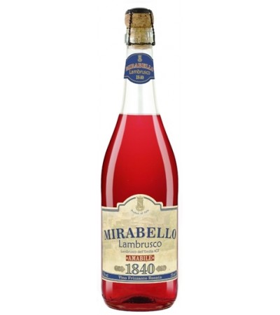 Игристое вино  Mirabello Rosato Мирабелло Розато Ламбруско 0,75 л